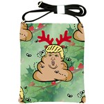 poop reindeer donald trump Shoulder Sling Bag