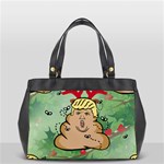 poop reindeer donald trump Oversize Office Handbag (2 Sides)