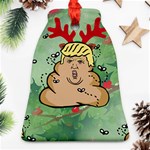 poop reindeer donald trump Bell Ornament (Two Sides)