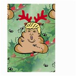 poop reindeer donald trump Large Garden Flag (Two Sides)