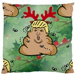 poop reindeer donald trump Large Cushion Case (One Side)