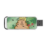 poop reindeer donald trump Portable USB Flash (Two Sides)