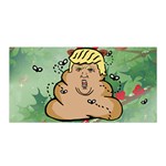 poop reindeer donald trump Satin Wrap