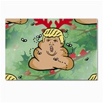 poop reindeer donald trump Postcard 4 x 6  (Pkg of 10)