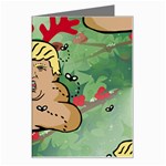 poop reindeer donald trump Greeting Card