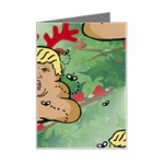 poop reindeer donald trump Mini Greeting Card