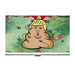 poop reindeer donald trump Business Card Holder