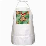 poop reindeer donald trump BBQ Apron