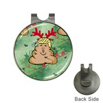 poop reindeer donald trump Golf Ball Marker Hat Clip