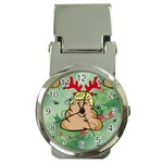 poop reindeer donald trump Money Clip Watch