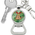 poop reindeer donald trump Bottle Opener Key Chain