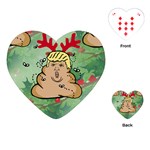 poop reindeer donald trump Playing Cards (Heart)