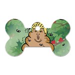 poop reindeer donald trump Dog Tag Bone (Two Sides)