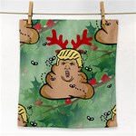 poop reindeer donald trump Face Towel