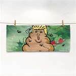 poop reindeer donald trump Hand Towel