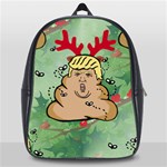 poop reindeer donald trump School Bag (Large)