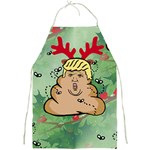 poop reindeer donald trump Full Print Apron