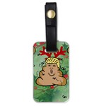 poop reindeer donald trump Luggage Tag (one side)