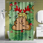 poop reindeer donald trump Shower Curtain 48  x 72  (Small)