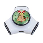 poop reindeer donald trump 3-Port USB Hub