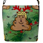 poop reindeer donald trump Flap Closure Messenger Bag (S)