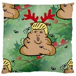 poop reindeer donald trump Standard Flano Cushion Case (Two Sides)