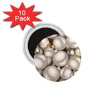 Christmas Silver Ornaments 1.75  Magnet (10 pack) 