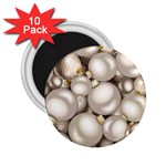 Christmas Silver Ornaments 2.25  Magnet (10 pack)