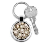 Christmas Silver Ornaments Key Chain (Round)