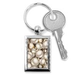 Christmas Silver Ornaments Key Chain (Rectangle)