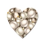 Christmas Silver Ornaments Magnet (Heart)