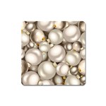 Christmas Silver Ornaments Magnet (Square)