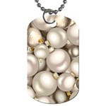 Christmas Silver Ornaments Dog Tag (One Side)