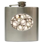 Christmas Silver Ornaments Hip Flask (6 oz)