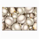 Christmas Silver Ornaments Postcard 4 x 6  (Pkg of 10)