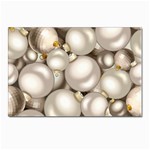 Christmas Silver Ornaments Postcards 5  x 7  (Pkg of 10)