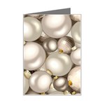 Christmas Silver Ornaments Mini Greeting Card