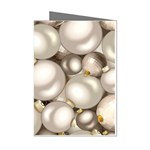 Christmas Silver Ornaments Mini Greeting Cards (Pkg of 8)