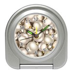 Christmas Silver Ornaments Travel Alarm Clock