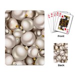 Christmas Silver Ornaments Playing Cards Single Design