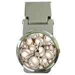 Christmas Silver Ornaments Money Clip Watch