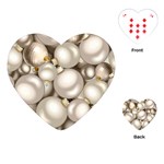 Christmas Silver Ornaments Playing Cards (Heart)