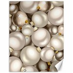 Christmas Silver Ornaments Canvas 12  x 16 