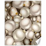 Christmas Silver Ornaments Canvas 16  x 20 