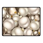 Christmas Silver Ornaments Fleece Blanket (Small)