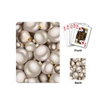 Christmas Silver Ornaments Playing Cards (Mini)