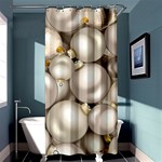 Christmas Silver Ornaments Shower Curtain 36  x 72  (Stall)