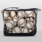 Christmas Silver Ornaments Messenger Bag