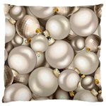 Christmas Silver Ornaments Large Cushion Case (One Side)