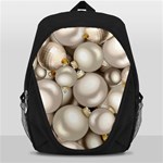 Christmas Silver Ornaments Backpack Bag